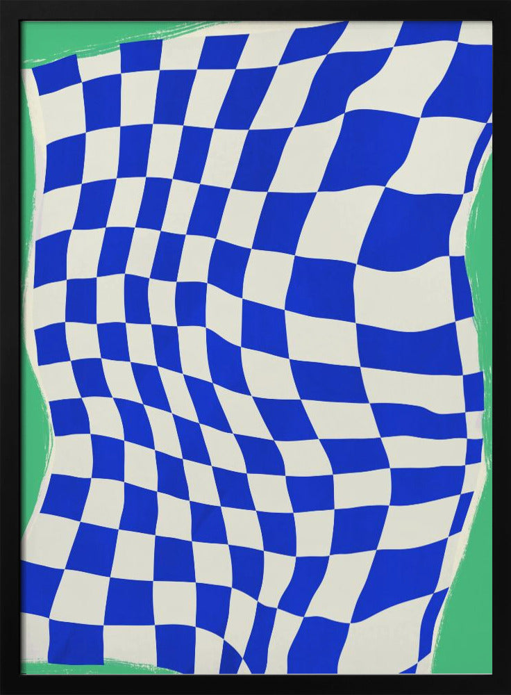 Blaues Karomuster | Poster