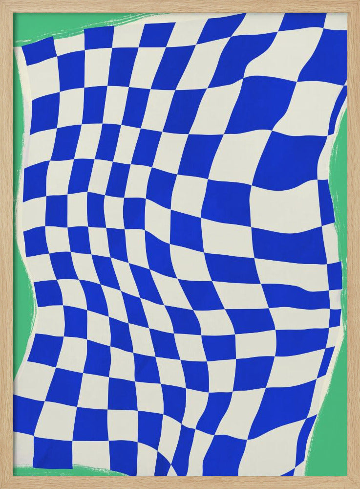 Blaues Karomuster | Poster