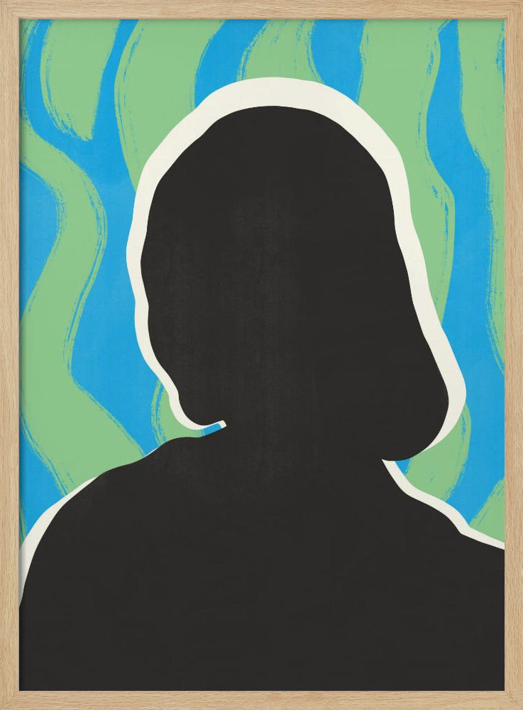 Anonymes Porträt in kühlen Farben | Poster