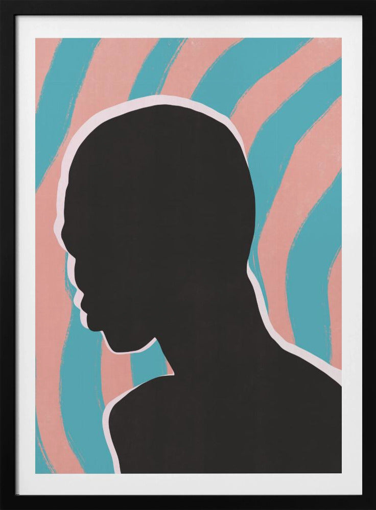 Anonymous Portrait In Neon Lights | Poster
