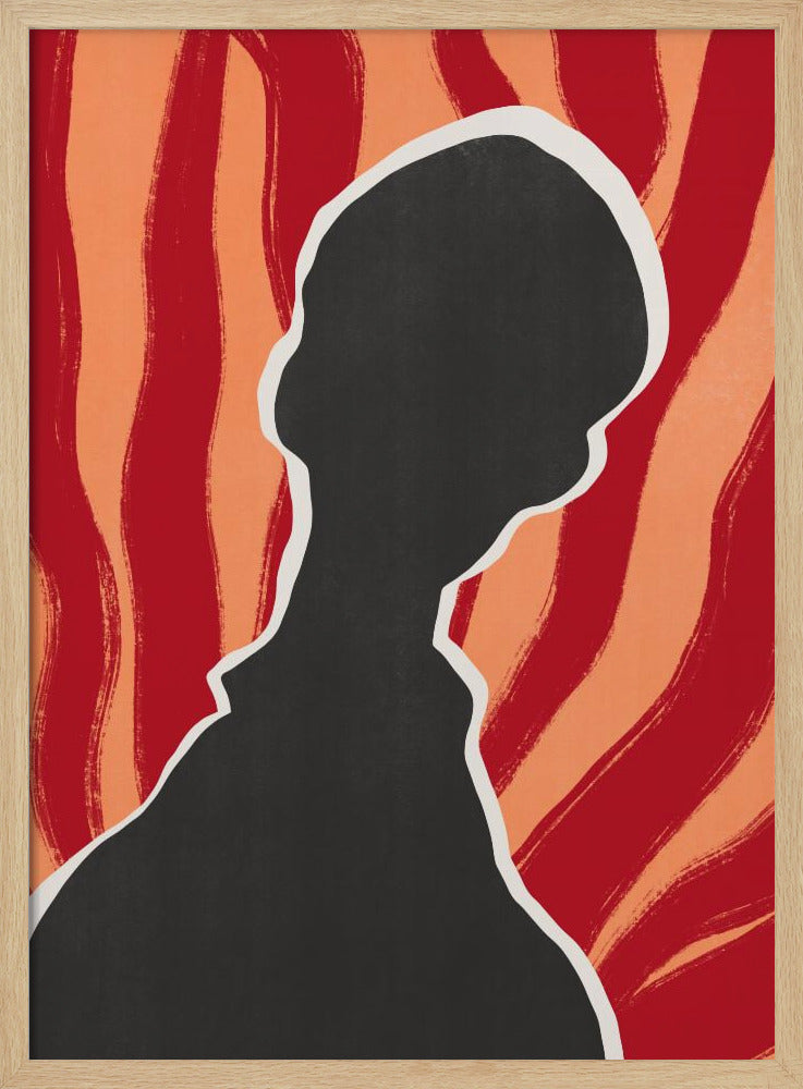 Anonymes Porträt in der Hitze | Poster