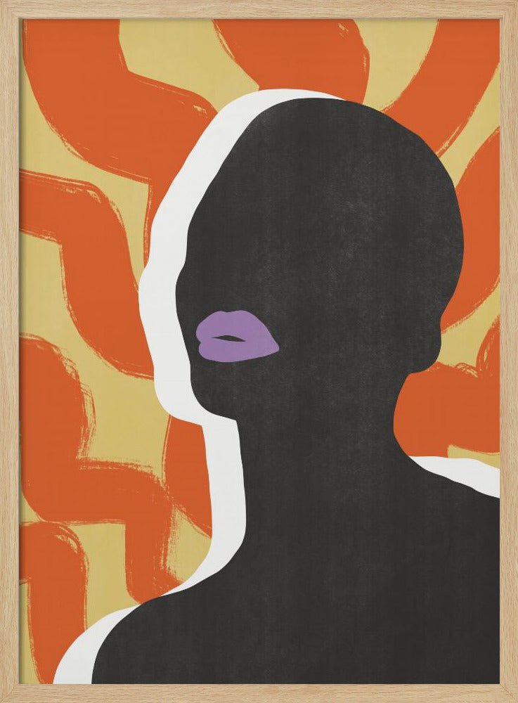 Anonymes Porträt in der Sonne | Poster