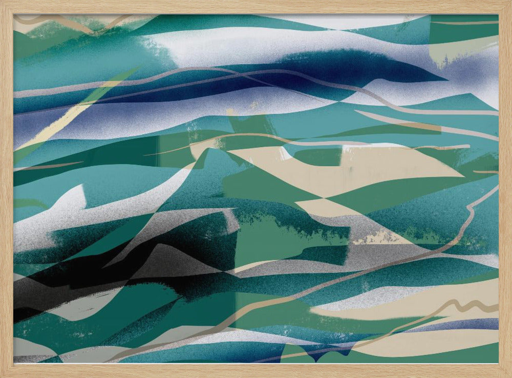 Abstraktion in der Landschaft | Poster