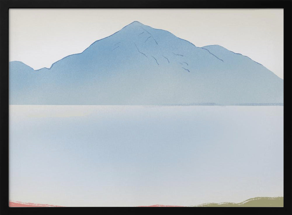 Nebliger Bergblick | Poster