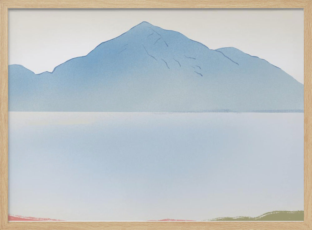 Nebliger Bergblick | Poster
