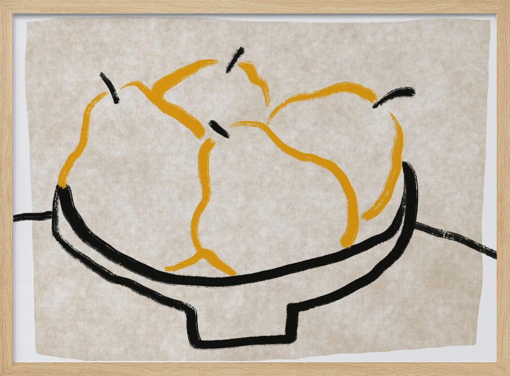 Strichzeichnung Birne | Poster