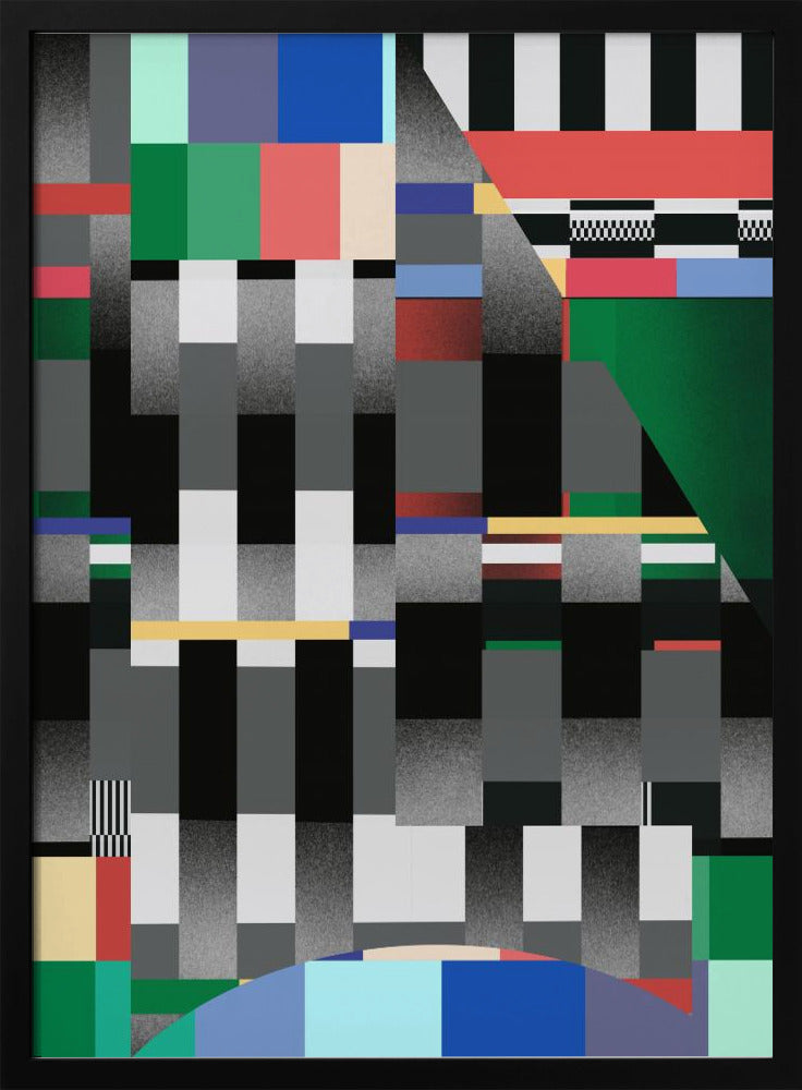 Glitch abstraktes Kunstwerk 01 | Poster