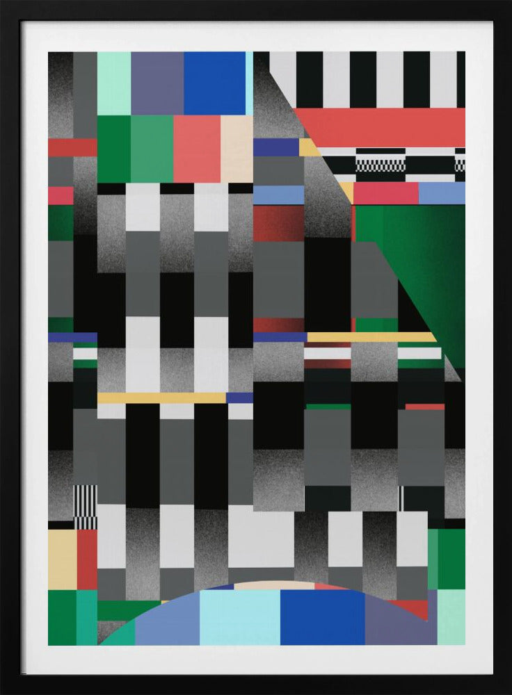 Glitch abstraktes Kunstwerk 01 | Poster