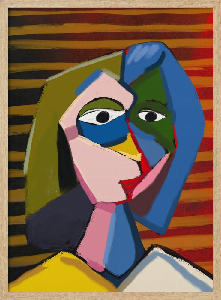 Porträt inspiriert von Picasso | Poster