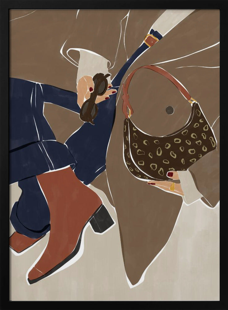 Herbstmode-Vibes – Kunstdruck von Ivy Green Illustrations | Poster