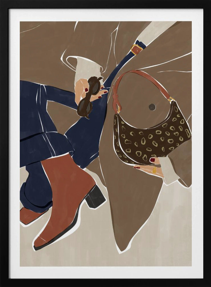 Herbstmode-Vibes – Kunstdruck von Ivy Green Illustrations | Poster