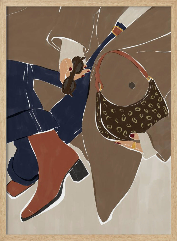 Herbstmode-Vibes – Kunstdruck von Ivy Green Illustrations | Poster