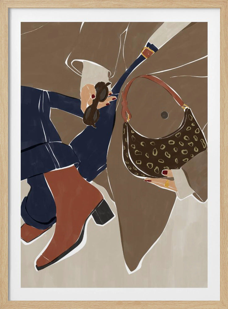 Herbstmode-Vibes – Kunstdruck von Ivy Green Illustrations | Poster