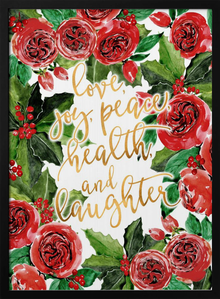 Beste Wünsche Feiertag rote Rosen | Poster