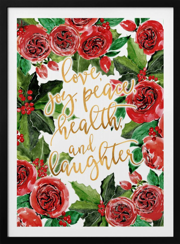 Beste Wünsche Feiertag rote Rosen | Poster