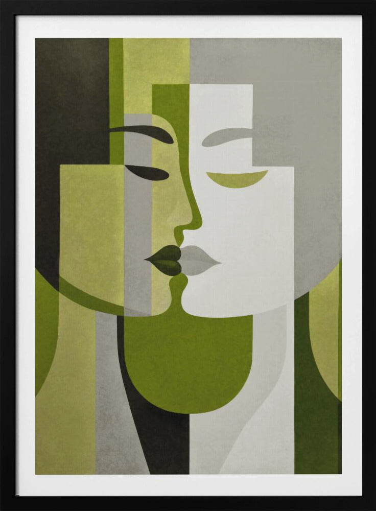 Küss mich, Grün, Grau | Poster