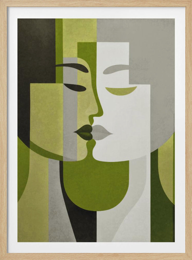 Küss mich, Grün, Grau | Poster
