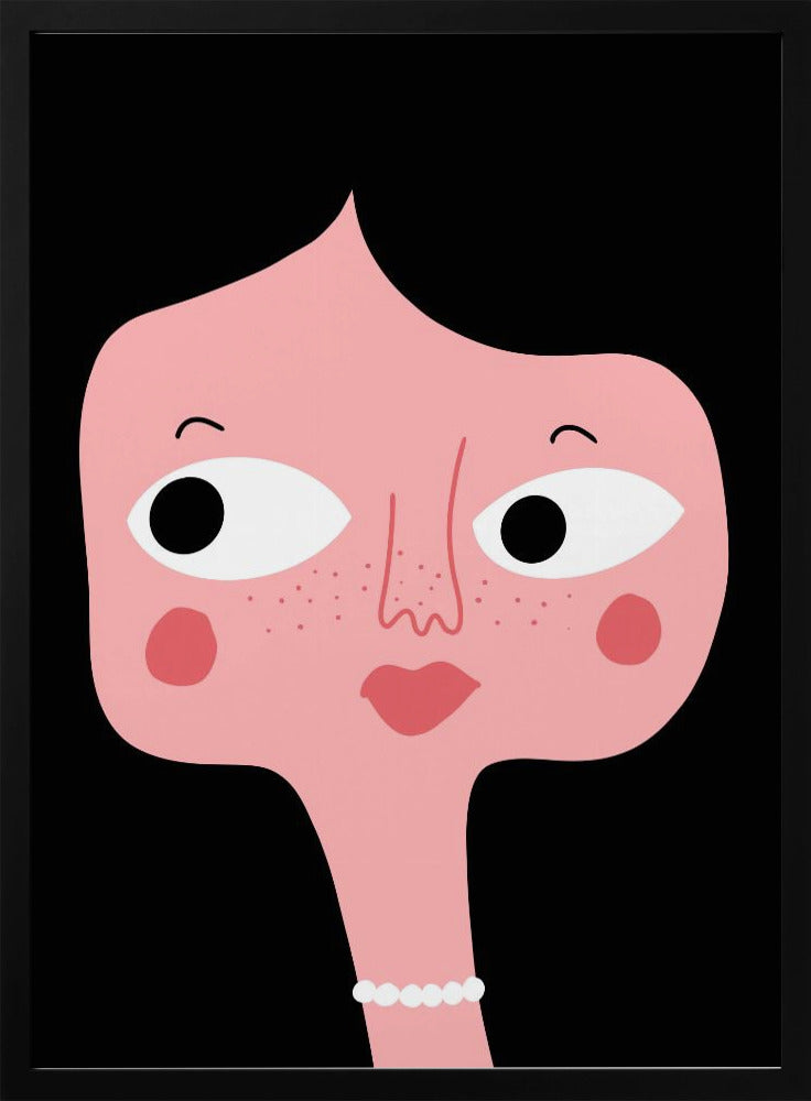 Schrulliges rosa Gesicht | Poster