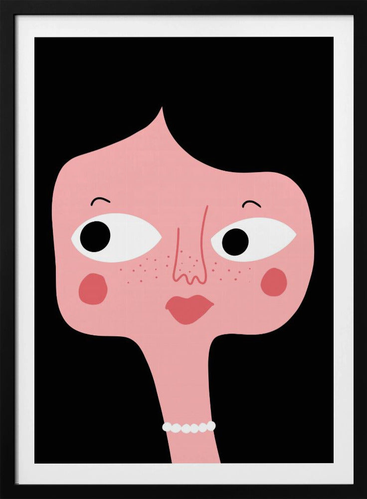 Schrulliges rosa Gesicht | Poster