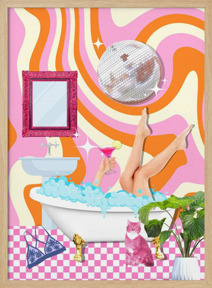 Groovy Badewannenglück | Poster