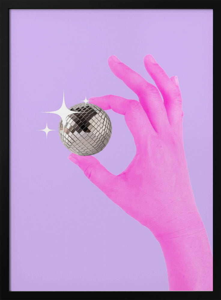 Rosa leuchtende Kugel | Poster