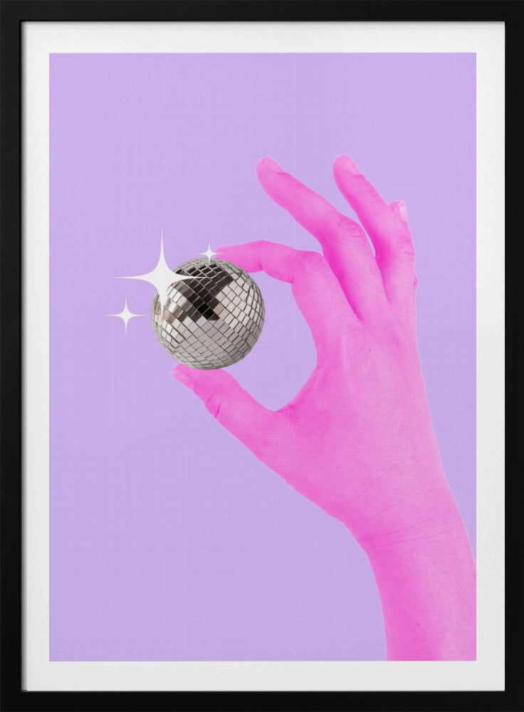 Rosa leuchtende Kugel | Poster
