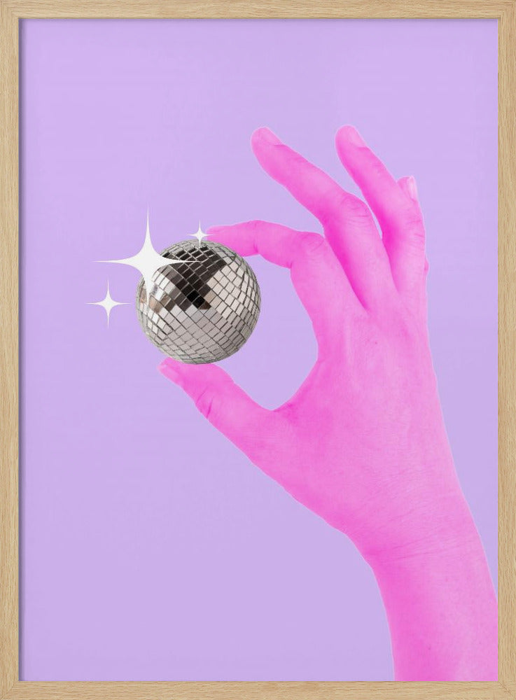 Rosa leuchtende Kugel | Poster
