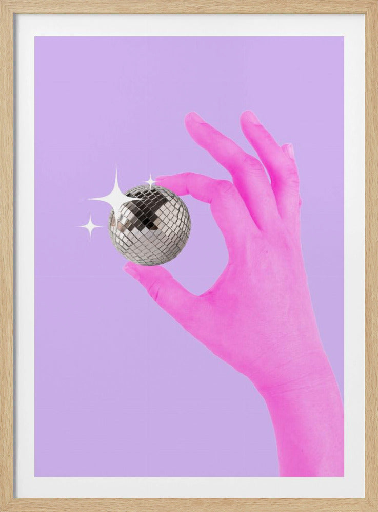 Rosa leuchtende Kugel | Poster