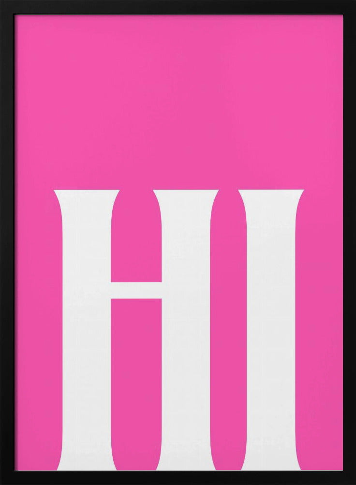 Kräftiger rosa Gruß | Poster