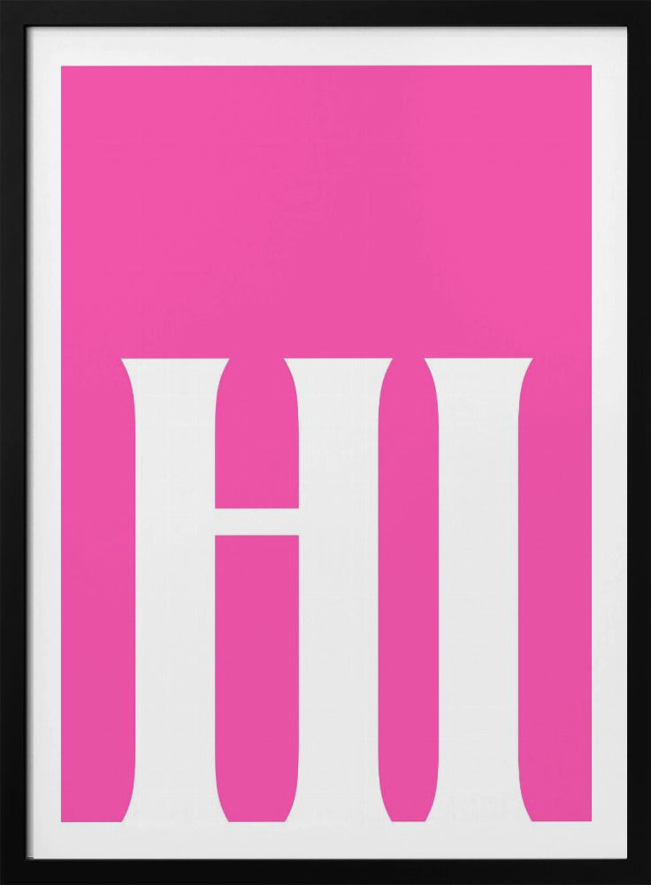 Kräftiger rosa Gruß | Poster