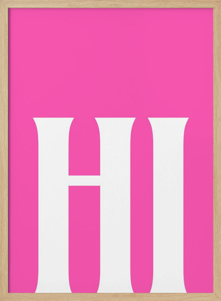 Kräftiger rosa Gruß | Poster