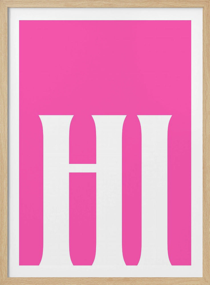 Kräftiger rosa Gruß | Poster