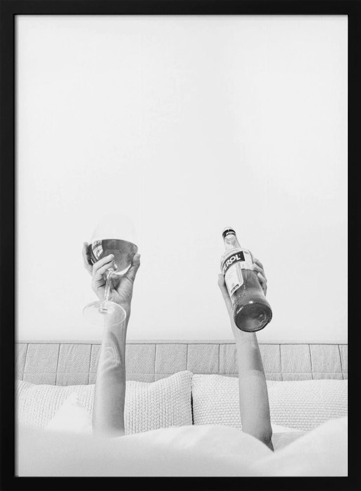 Aperol im Bett, körnig | Poster