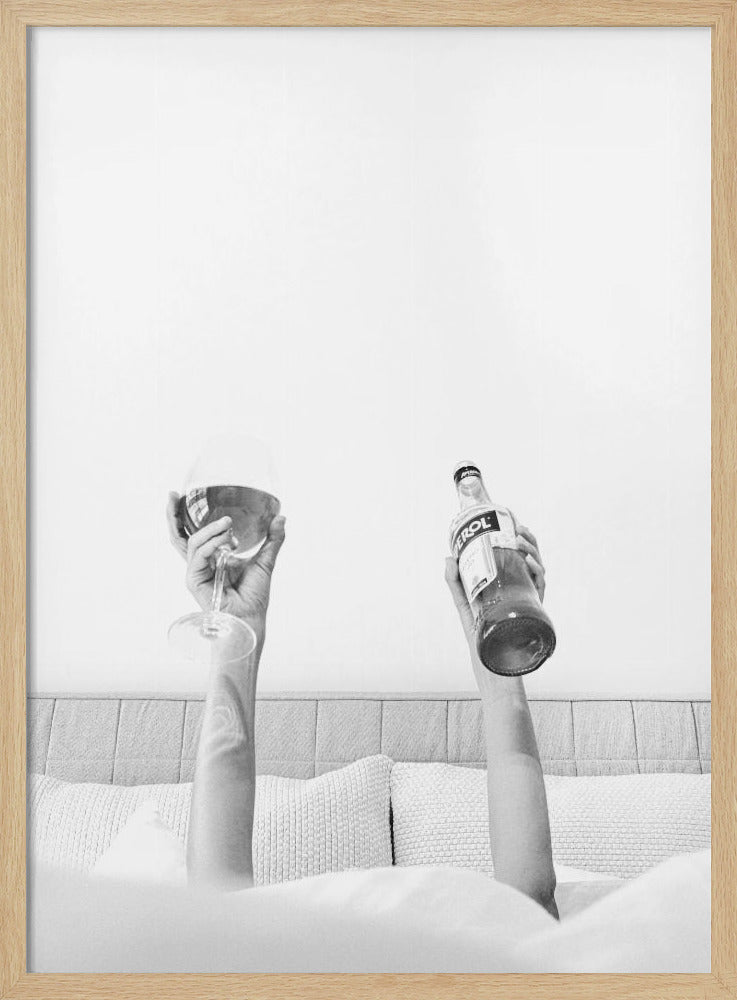 Aperol im Bett, körnig | Poster