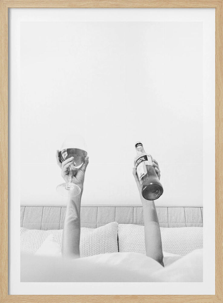 Aperol im Bett, körnig | Poster