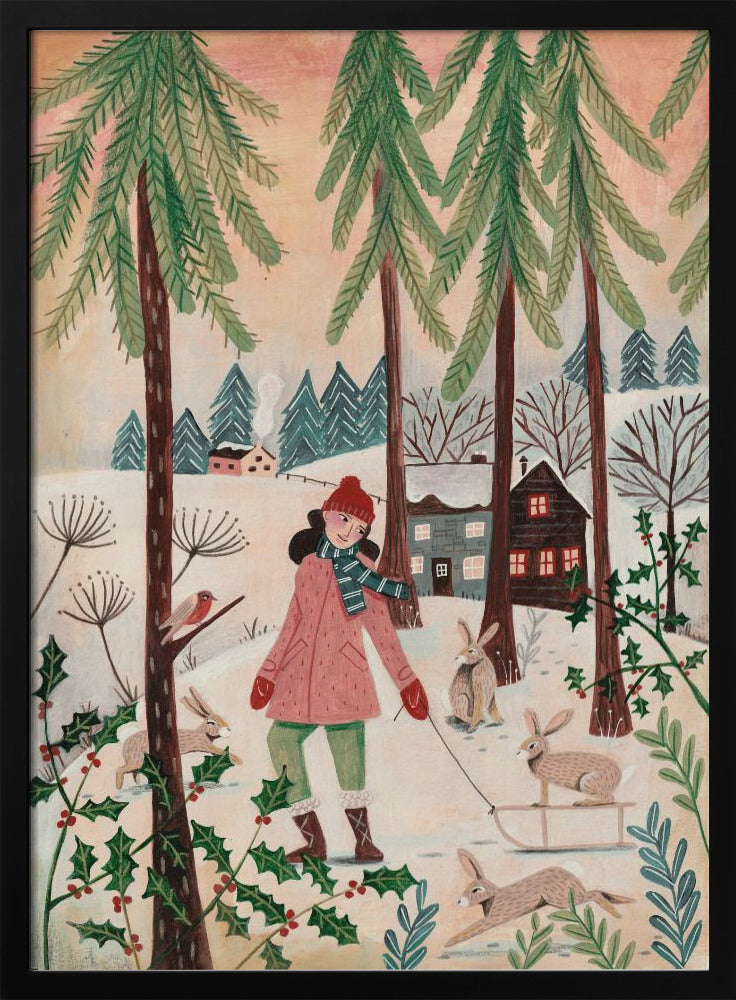 Spaziergang im Schnee | Poster