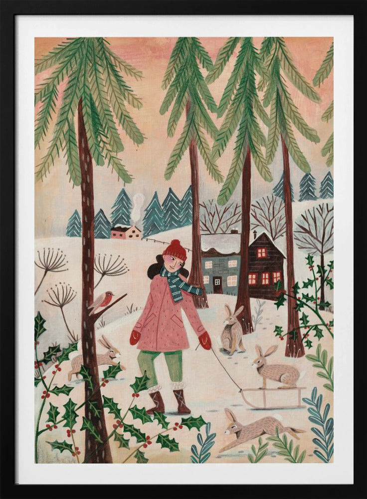 Spaziergang im Schnee | Poster