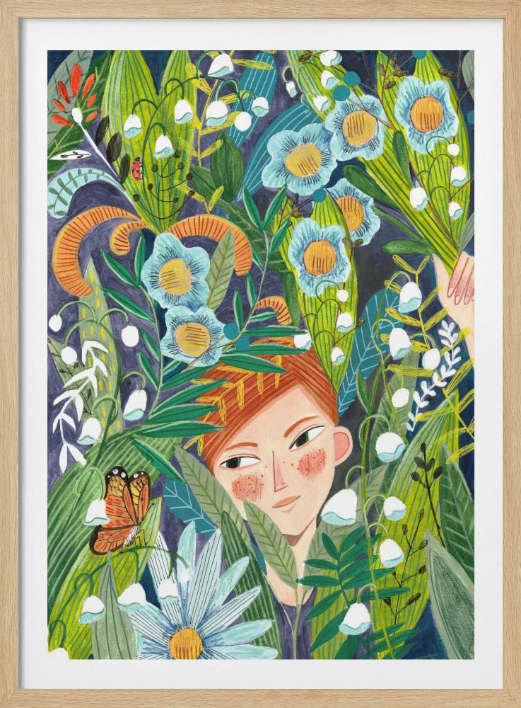 Frau in der Natur | Poster