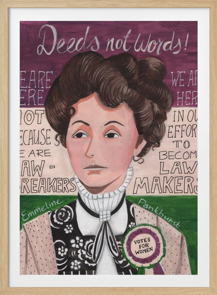 Frauenporträt, Emmeline Pankhurst | Poster