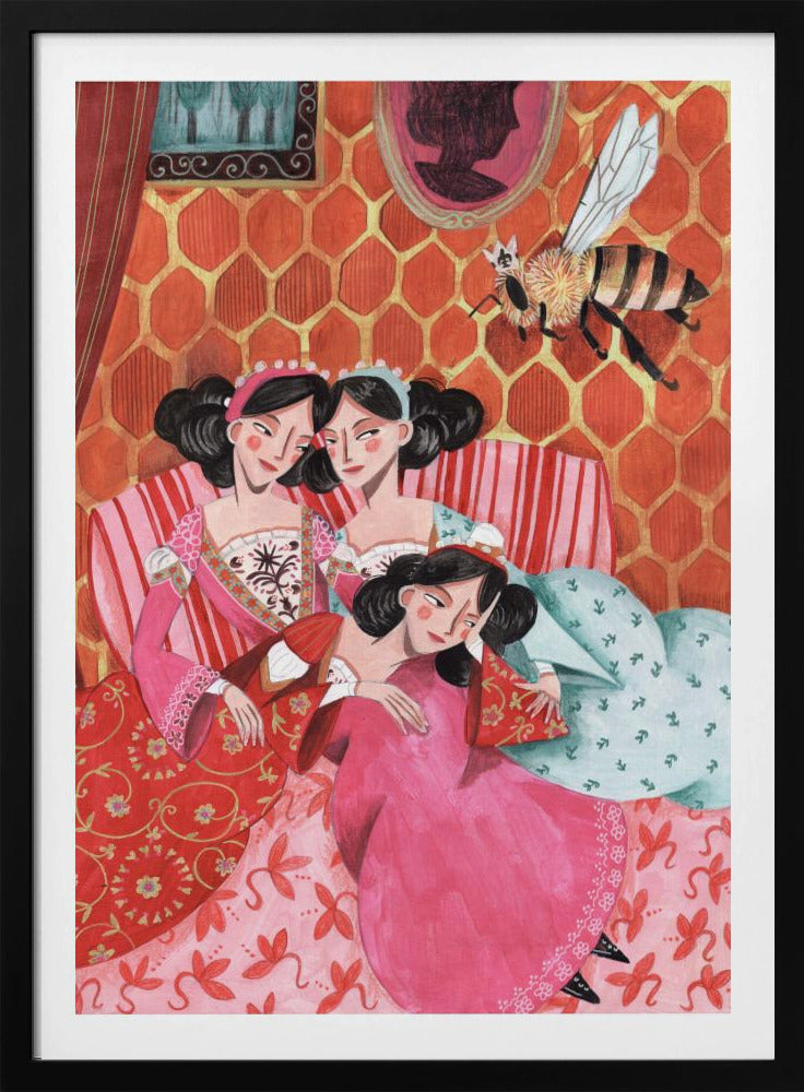 The queen bee and pink princesses | Poster