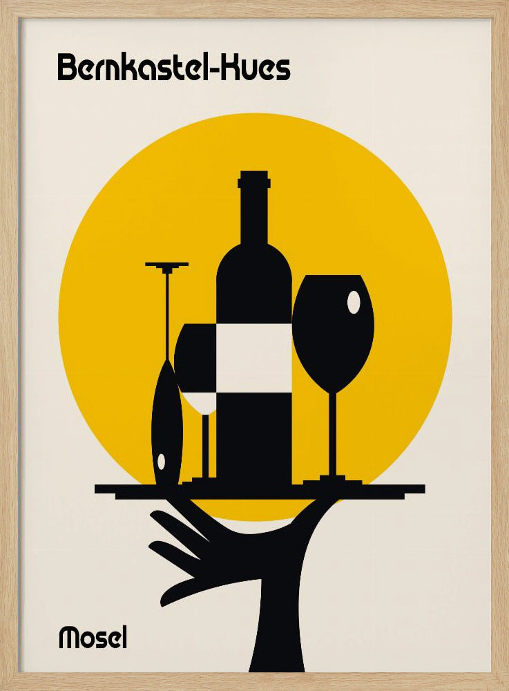 Moselwein Minimalistischer Druck | Poster
