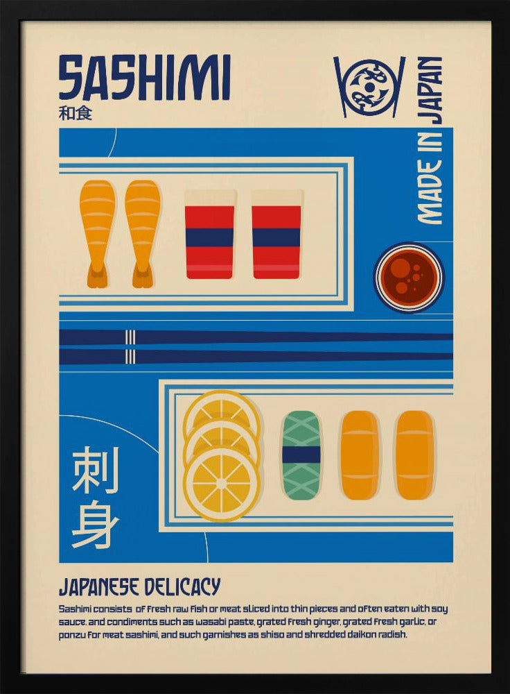 Sashimi Japanisches Essen Poster