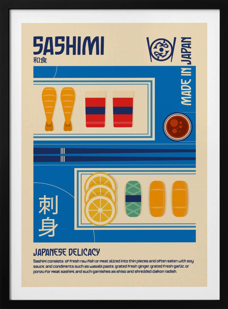Sashimi Japanisches Essen Poster