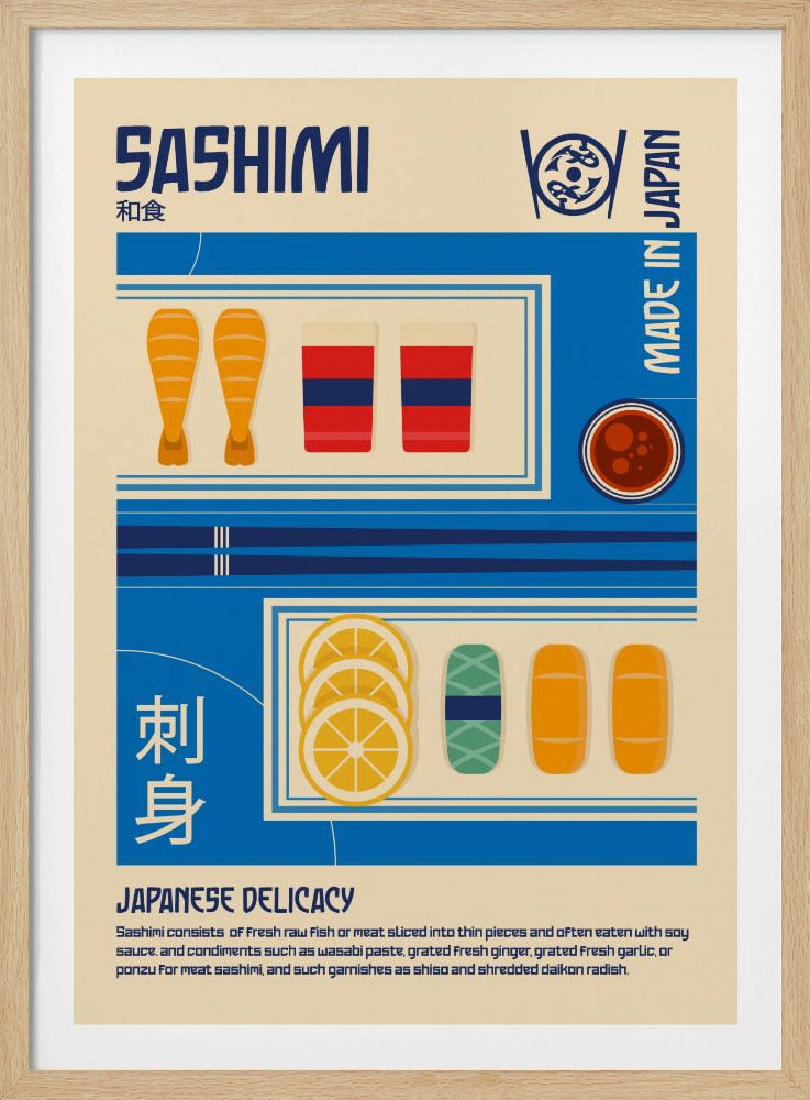 Sashimi Japanisches Essen Poster