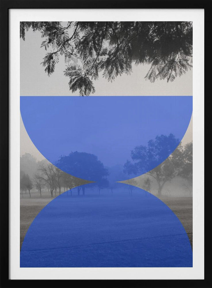 Nebliger blauer Horizont | Poster