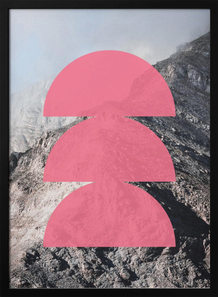 Rosa Horizontschichten | Poster