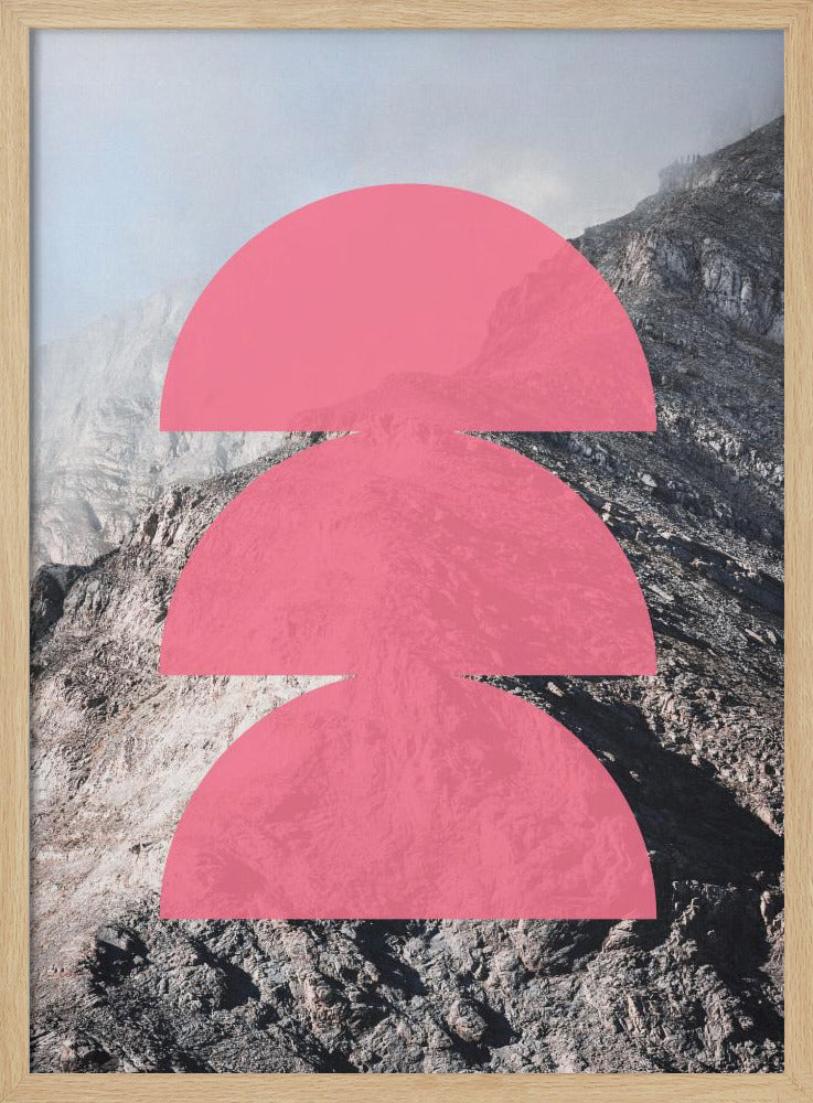 Rosa Horizontschichten | Poster