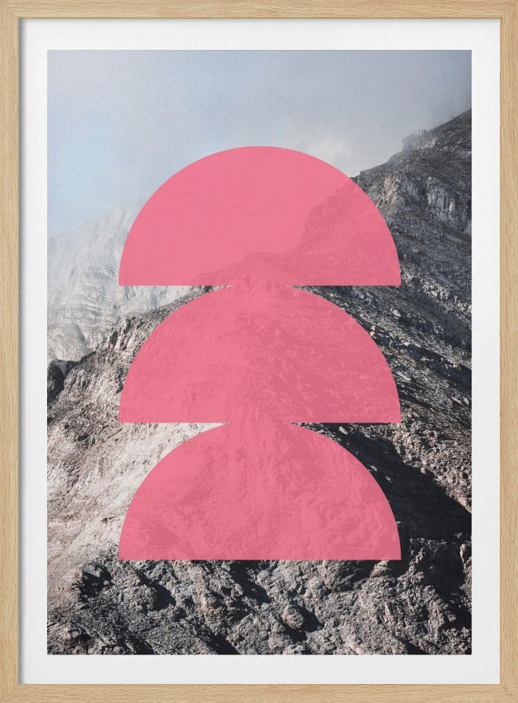 Rosa Horizontschichten | Poster