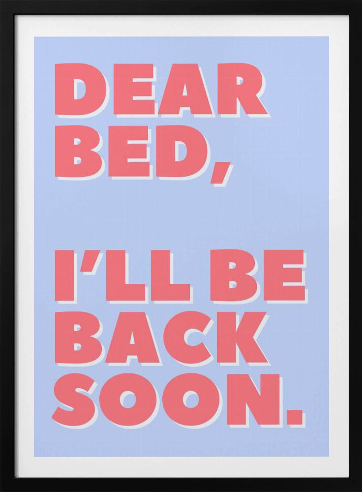 Brief an mein Bett | Poster