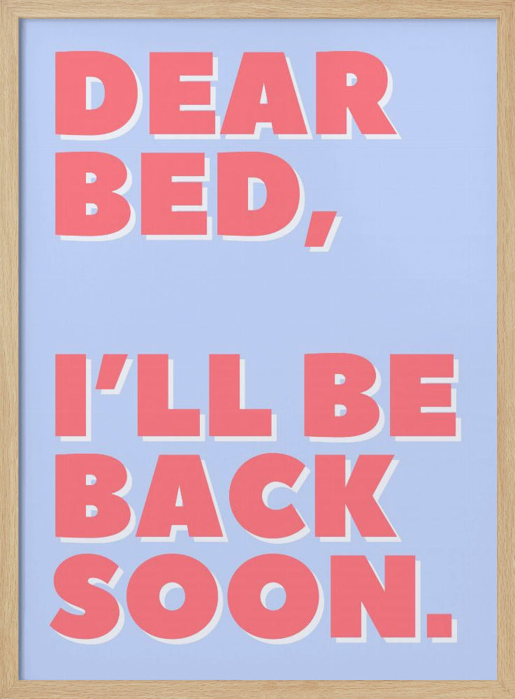 Brief an mein Bett | Poster